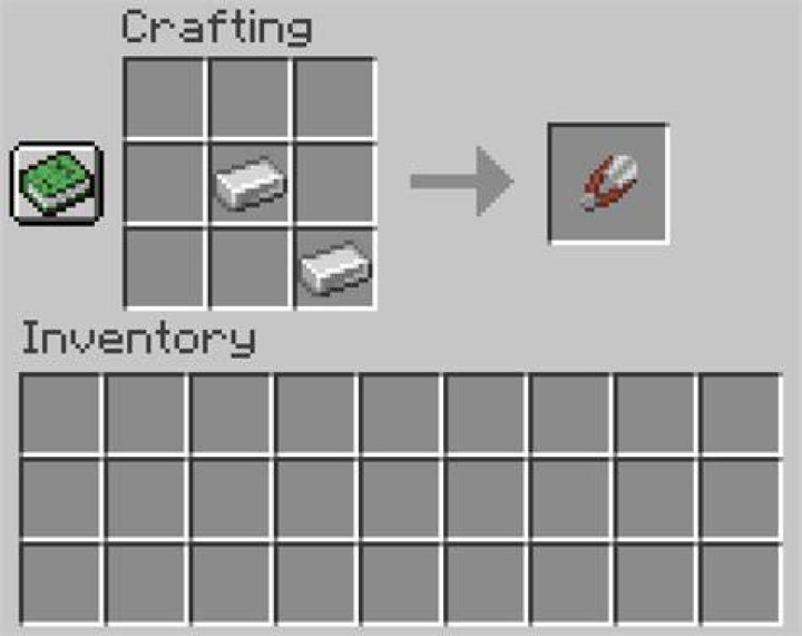 How do you craft shears in minecraft