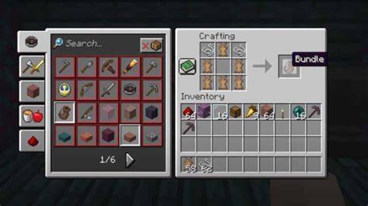How do you make bundles in minecraft