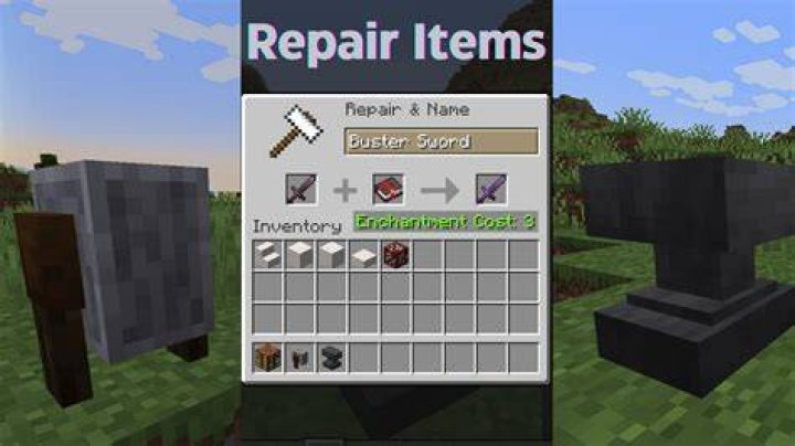 How do you repair stuff in minecraft
