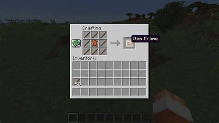 How to craft a frame in minecraft