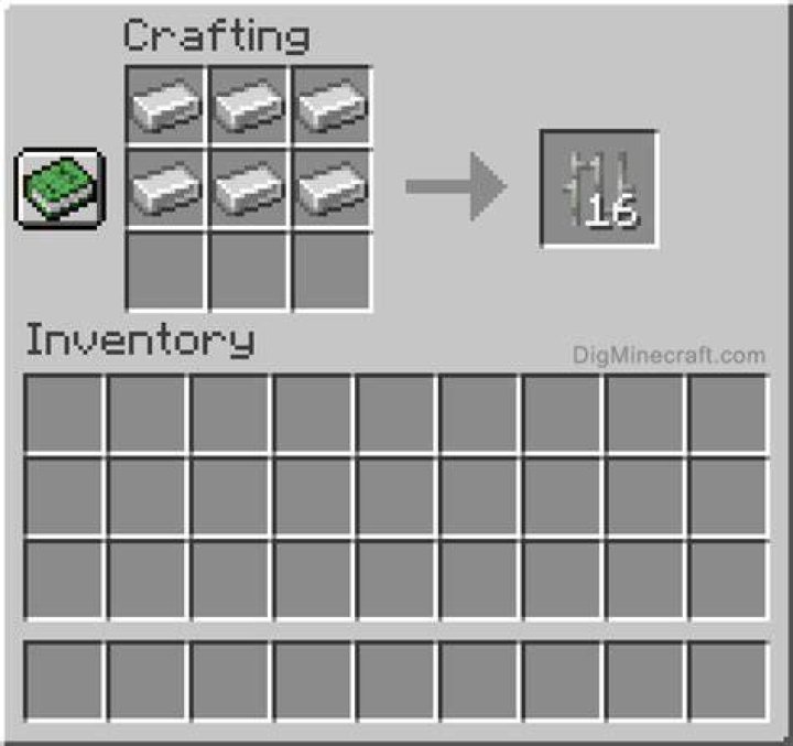 How to craft iron bars in minecraft