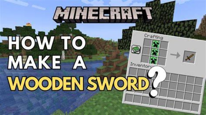 How to create a sword in minecraft
