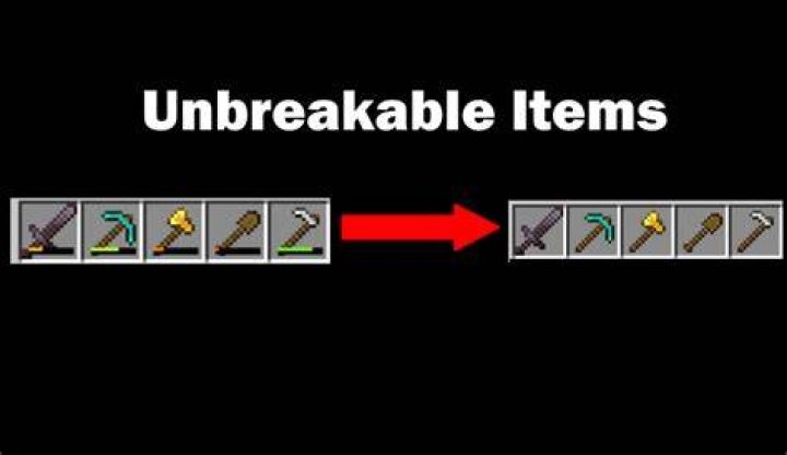 How to get unbreakable items in minecraft