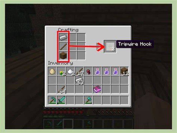 How to make a hook in minecraft