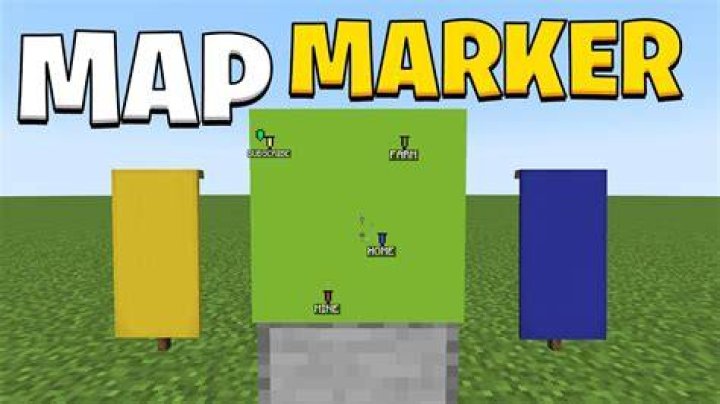 How to make marker on map minecraft
