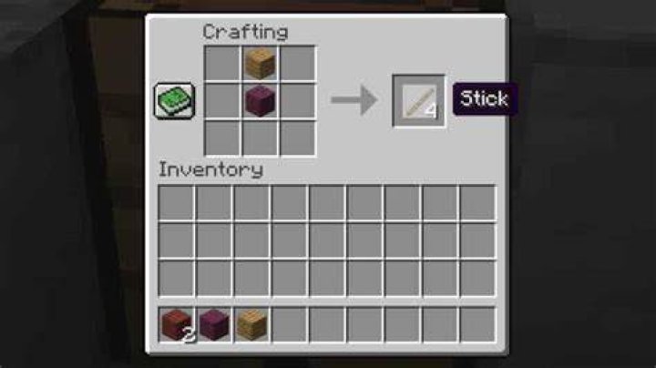 How to make sticks in minecraft pc