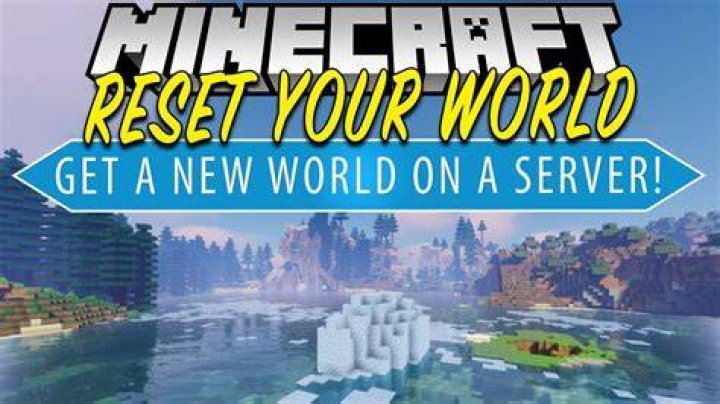How to reset world in minecraft server