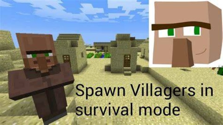 How to spawn villagers in minecraft survival