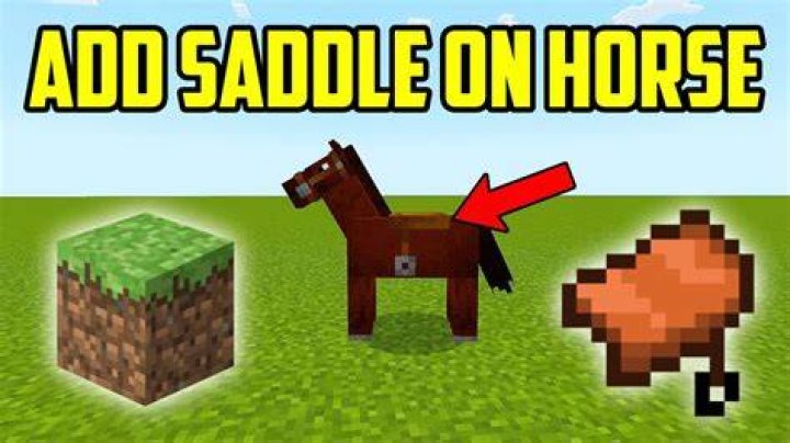 How to take saddle off horse minecraft