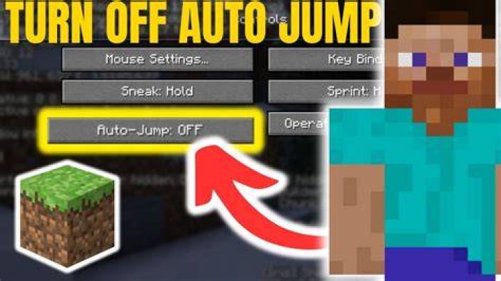 How to turn off auto jump minecraft