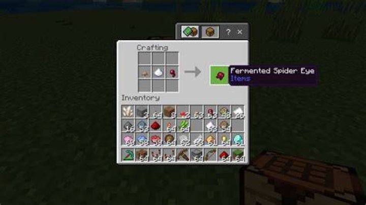 Minecraft how to get fermented spider eye