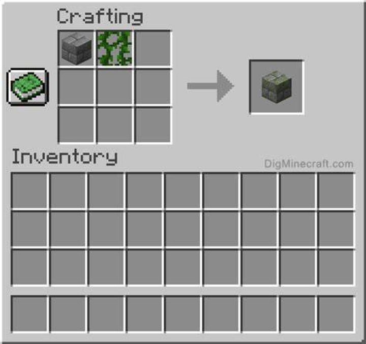 Minecraft how to make mossy stone bricks
