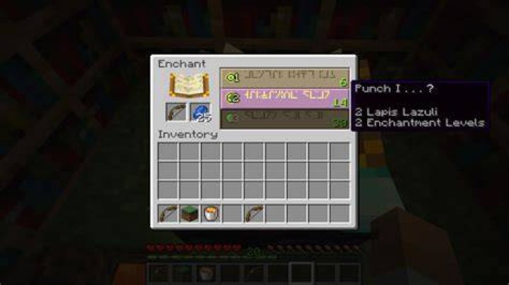 What is the punch enchantment in minecraft
